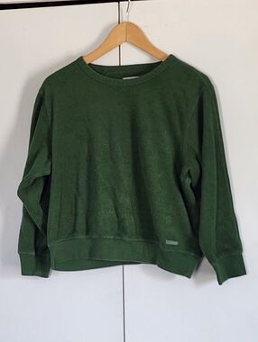 Outerknown Women's Forest Green Crewneck Sweatshirt